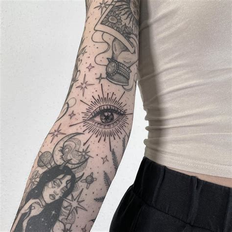 tattoo sleeve idea|aesthetic tattoo sleeve.